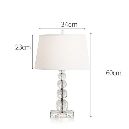 DecorBites™ Crystal Ball Table Lamp: Modern LED Art Deco for Bedroom, Living Room & Home