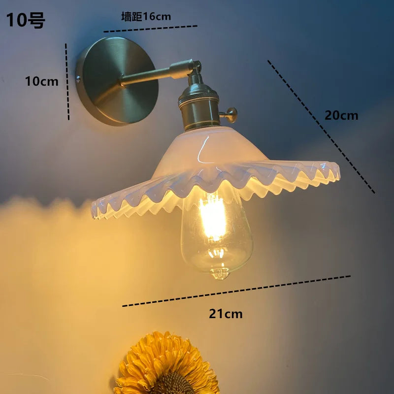 Decorbites™ LED-Wandleleuchte aus klarem Glas | Moderne Kupfer-Badspiegelleuchte Treppenlicht