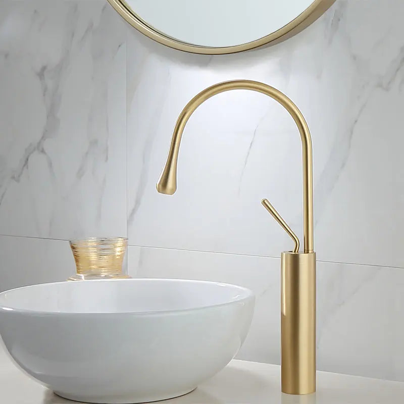 Gold Marble Basin Faucet