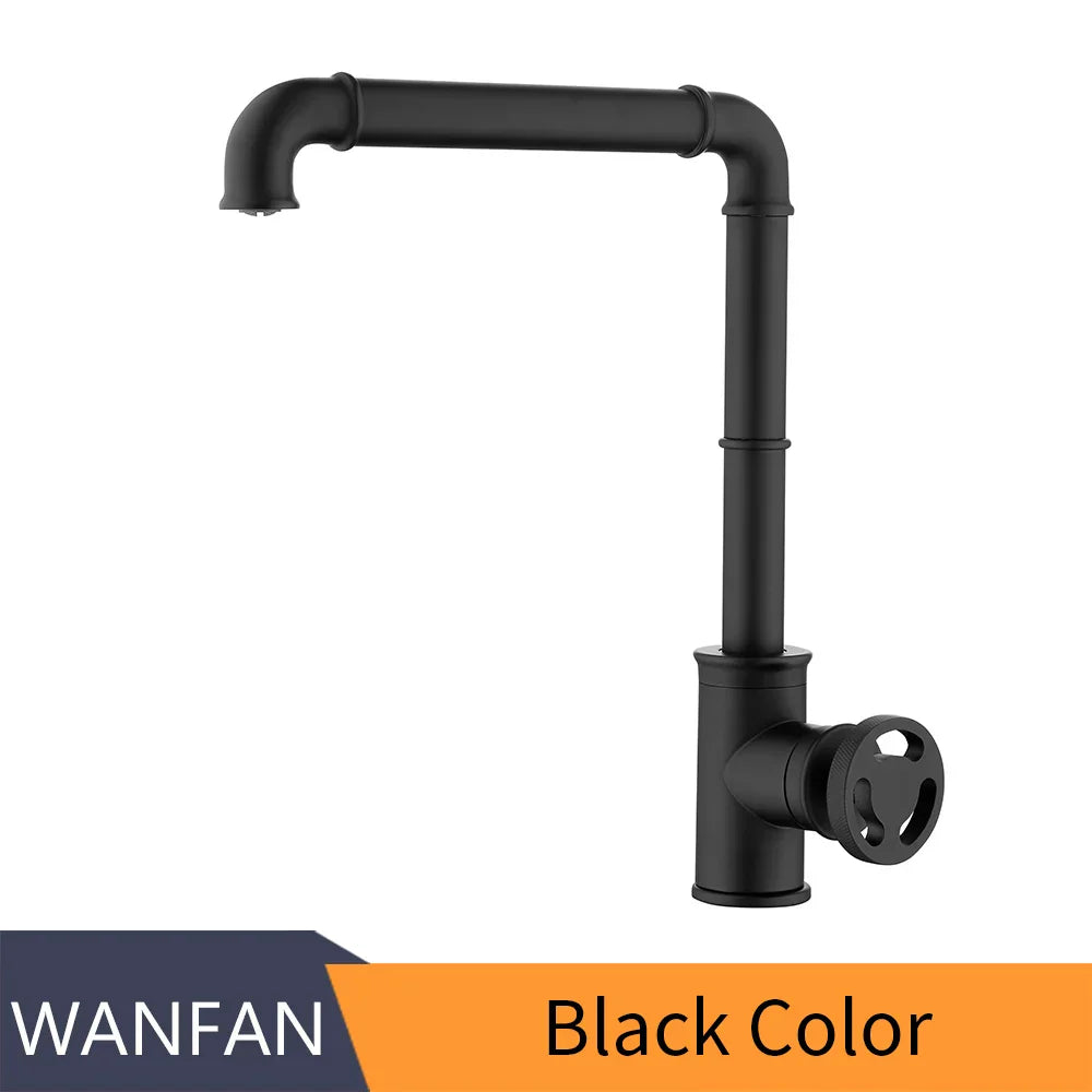 Gold Industrial Bathroom Faucet