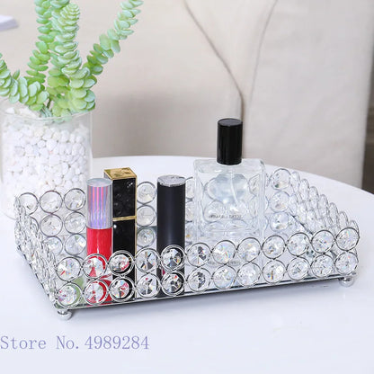 Decorbites™ Kristallglas-Spiegelablage Kosmetik-Schmuck-Organizer-Regal-Aufbewahrung