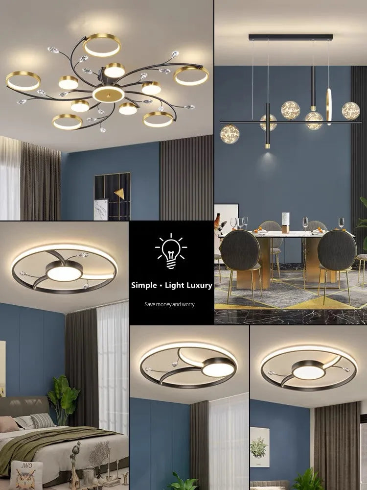 Decorbites™ LED-Kronleuchter: Moderne Innenbeleuchtung für das gesamte Haus – für Schlafzimmer, Wohnzimmer und Esszimmer