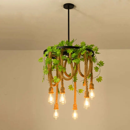 DecorBites™ Industrial Loft Chandelier for Living Room, Dining Room, Restaurant, and Bar