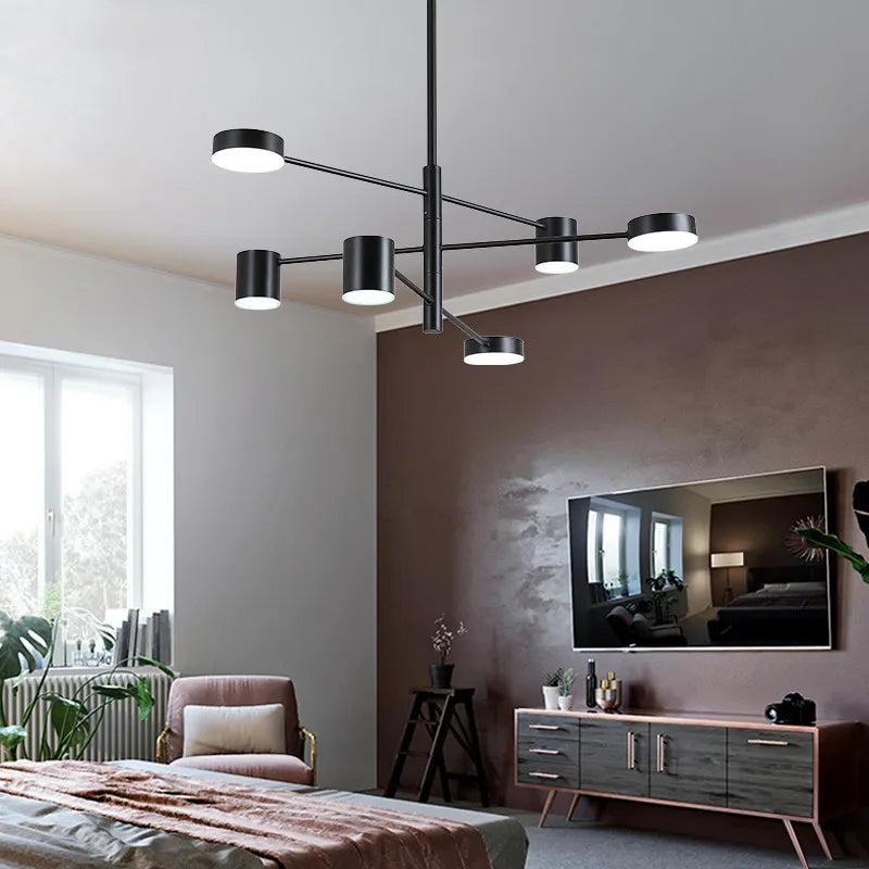 Decorbites™ LED-Kronleuchter aus Schmiedeeisen für Wohnzimmer, Schlafzimmer und Innenbeleuchtung