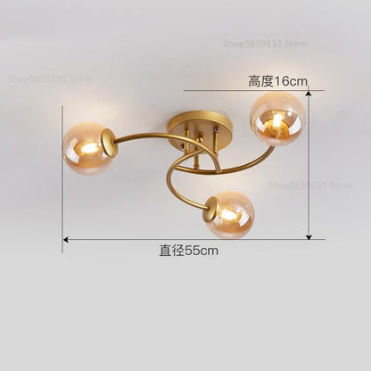 Decorbites™ Glasbirnen-LED-Deckenleuchte für modernes Wohnzimmer und Küche