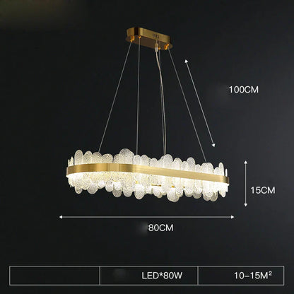 Decorbites™ Goldener Edelstahl-LED-Designer-Kronleuchter für das Esszimmer