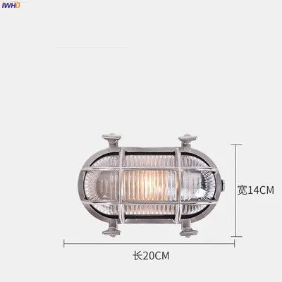 Decorbites™ Industrielle Außenwandlampe Wasserdichte LED-Wandlampe für Veranda Garten Balkon