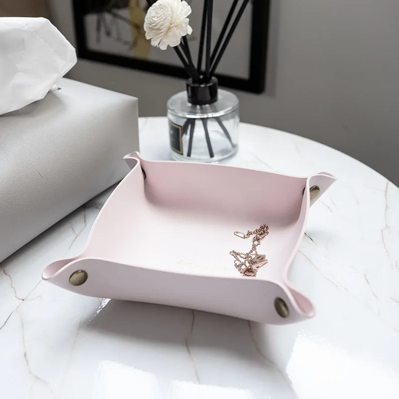 PU Leather Organizer Tray