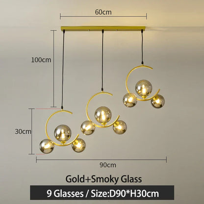 Decorbites™ Glas-Kugelleuchte | Moderne nordische G9 LED Lampe für Wohnzimmer & Schlafzimmer