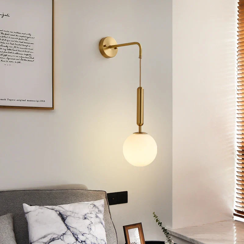 Decorbites™ Glasball-LED-Wandleuchte: Moderne nordische minimalistische Beleuchtung für Wohn- und Schlafzimmer-Dekoration