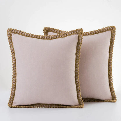 Decorbites™ Leinen-Quadrat-Kissenbezüge-Set – Wohnaccessoires für Sofa, Couch, Bett