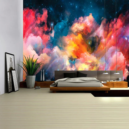 Decorbites™ Galaktisches psychedelisches Weltraum-Gobelin als Wandbehang für hochwertige Boho-Dekoration