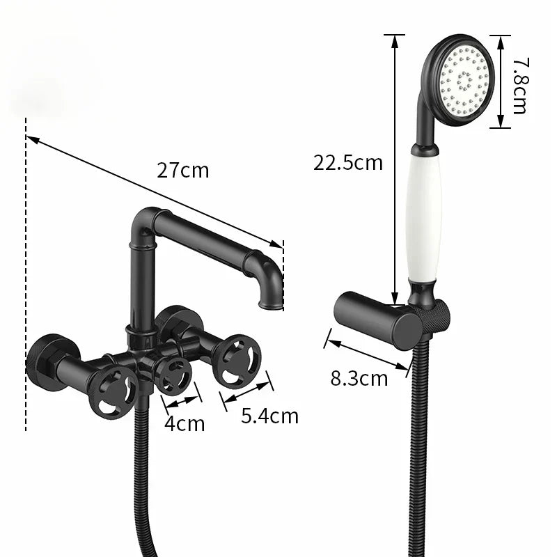 Gold Dual Control Shower Set
