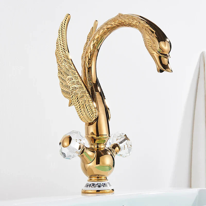 Brass Swan Basin Faucet