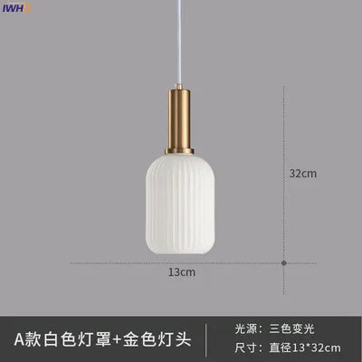 Decorbites™ Glas-Hängeleuchten: Moderne nordische Stil LED-Hängeleuchte für Schlafzimmer, Wohnzimmer, Esszimmer
