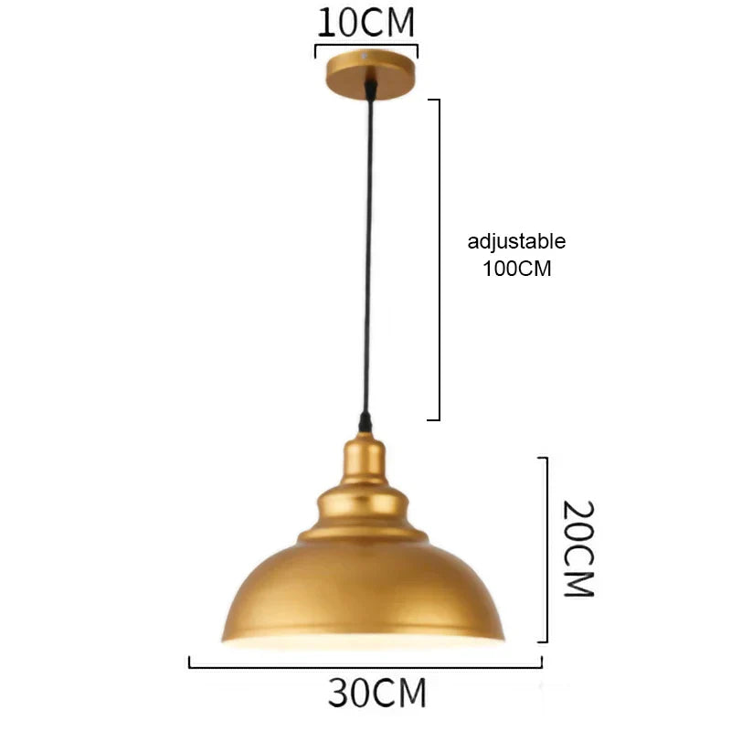 Decorbites™ Gold-Schmiedeeisen-Kronleuchter-Hängeleuchte, E27 LED, nordisch-retro Stil