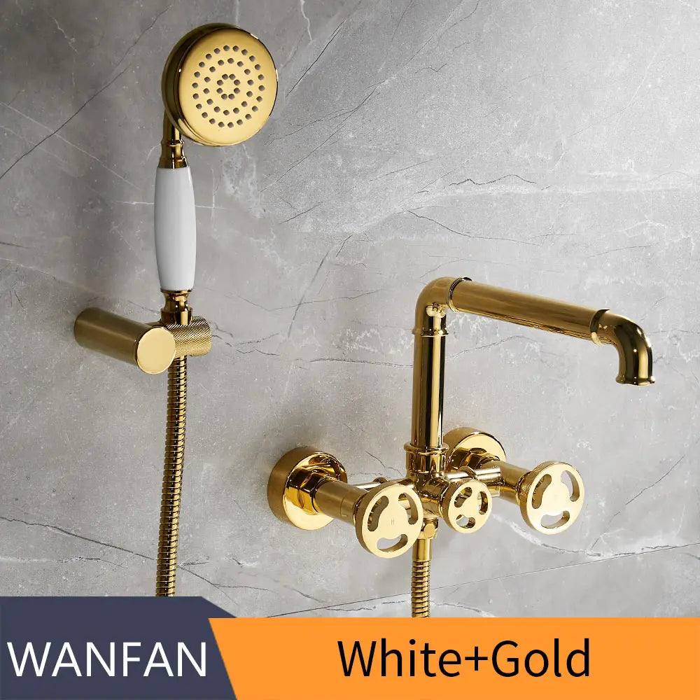 Gold Dual Control Shower Set