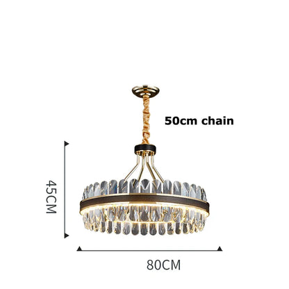 Decorbites™ Kristall-Oval-Lüster-Beleuchtung für das Esszimmer