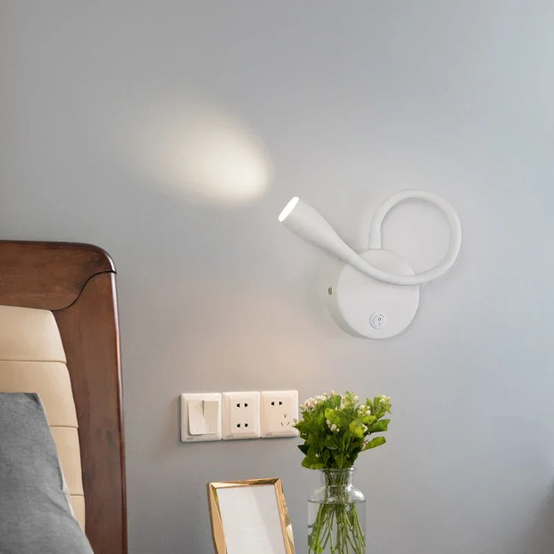 Decorbites™ LED-Nachttisch-Wandleuchte mit USB-Anschluss & Schalter – Modernes nordisches Design