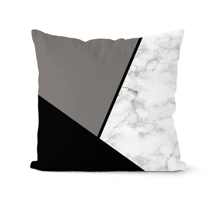 DecorBites™ Geometric Black & White Pillowcase Set – Home Sofa Decoration Cushion