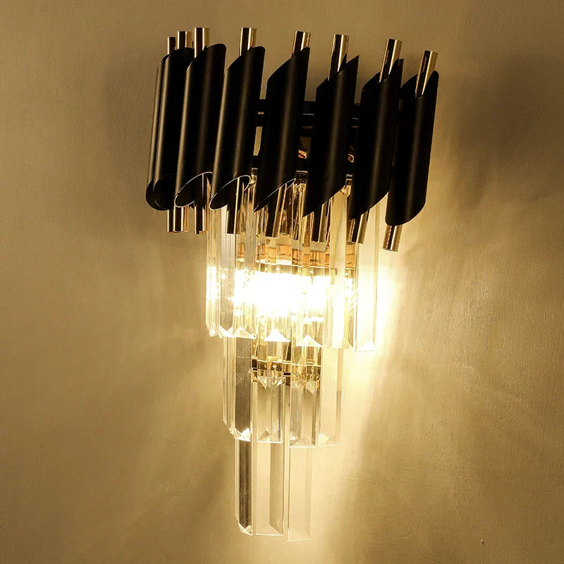 DecorBites™ Crystal Luxury Wall Lamp for Living Room, Bedroom, and Aisle