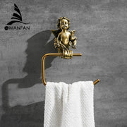 Gold Brass Towel Ring