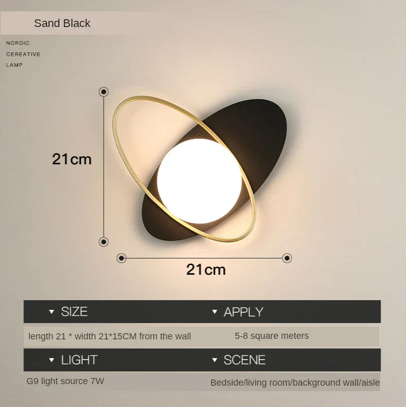 Decorbites™ Glasball-LED-Wandleuchte für modernes nordisches Licht im Wohn- und Schlafzimmer