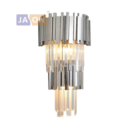 Decorbites™ Kristallklar LED Wandleuchte Chrom Silber Gold Wandlampe für Schlafzimmer