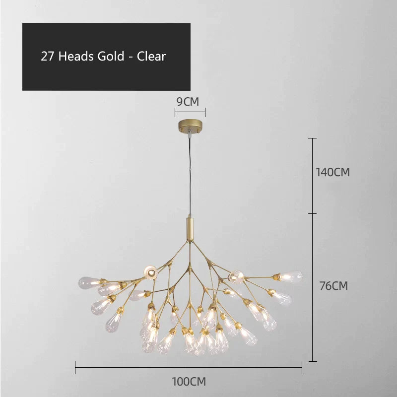Decorbites™ Elegante Leuchtkäfer-Lüster – Luxuriöse nordische Beleuchtung für Schlafzimmer & Restaurant
