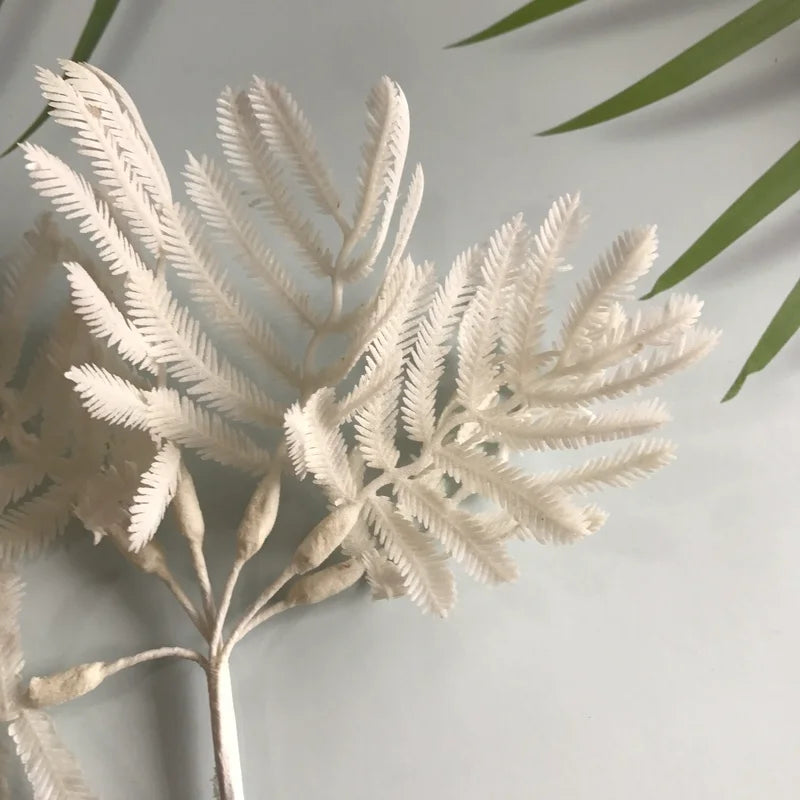 DecorBites™ Artificial Eucalyptus Leaf Bunch for Home Christmas Wedding Decor - 6-Pack