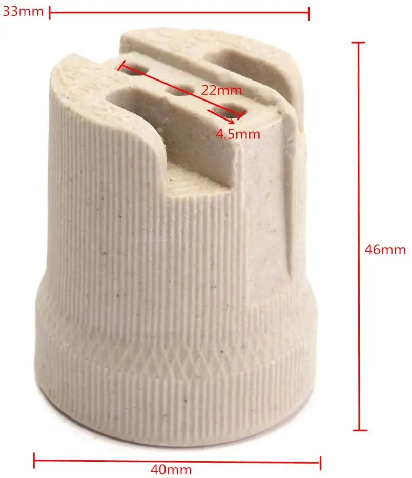 DecorBites™ Creamic E27 Socket Lamp Holder - High Quality Lighting Accessory