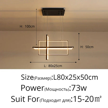 DecorBites™ Geometric Aluminum Pendant Lights for Living Bedroom Restaurant Dining Kitchen Home Décor