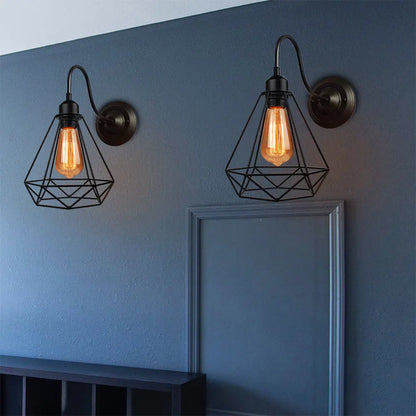 Decorbites™ Eisenkäfig-Wandlampe Vintage LED-Licht für Innenbeleuchtung