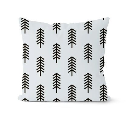 DecorBites™ Geometric Black & White Pillowcase Set – Home Sofa Decoration Cushion