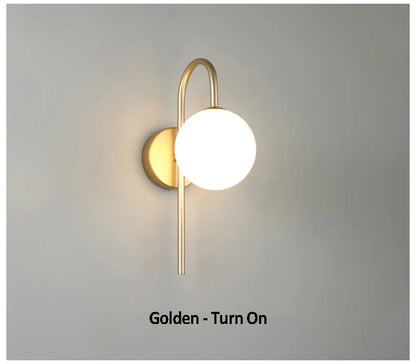 Decorbites™ Glas-Kugeln-LED-Wandleuchte für elegante Beleuchtung im Wohnzimmer, Schlafzimmer, Hotel und Treppenhaus