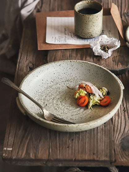 Decorbites™ Japanischer Stil Keramisches Rundes Teller - Restaurantqualitäts Geschirr