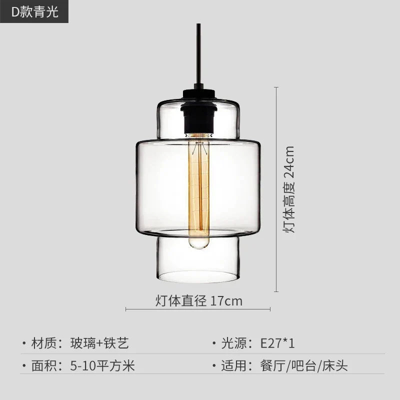 DecorBites™ Geometric Glass Pendant Light Collection: Modern Crystalline Pendant Series