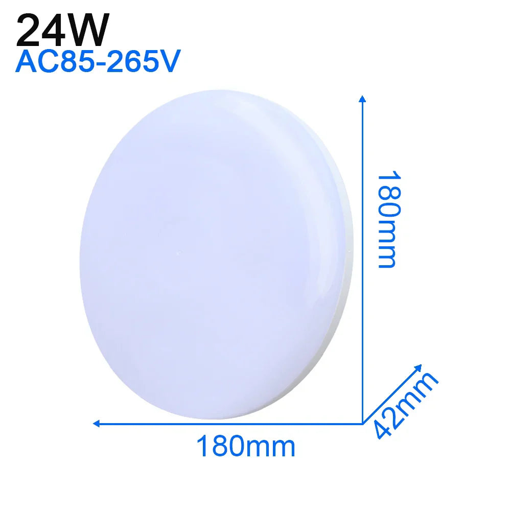 DecorBites™ LED Ceiling Light: Modern Ultra-thin Panel, 6-48W, Surface Mounted for Living Room