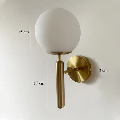 Decorbites™ Eisen-Wandlampe mit Glasball, elegante Wandlampe für Treppen und Lesen im Zuhause