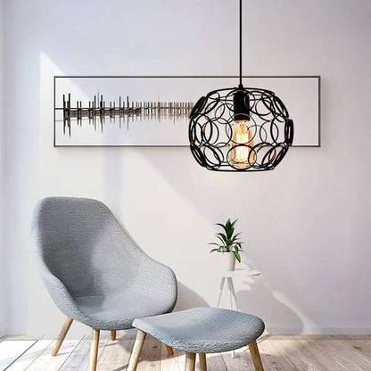 Decorbites™ Industrielle Eisenleuchten Hängelampen Moderner Metallkäfig E27 LED Hängelampe für Zuhause & Restaurant