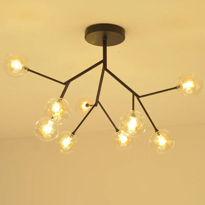 Decorbites™ Heracleum Firefly Glas-Kugelleuchter: Goldener Luxusbeleuchtung für Esszimmer, Küche und Treppenhaus