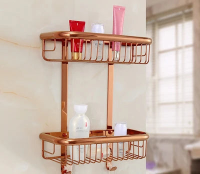 Gold Black Corner Shelf