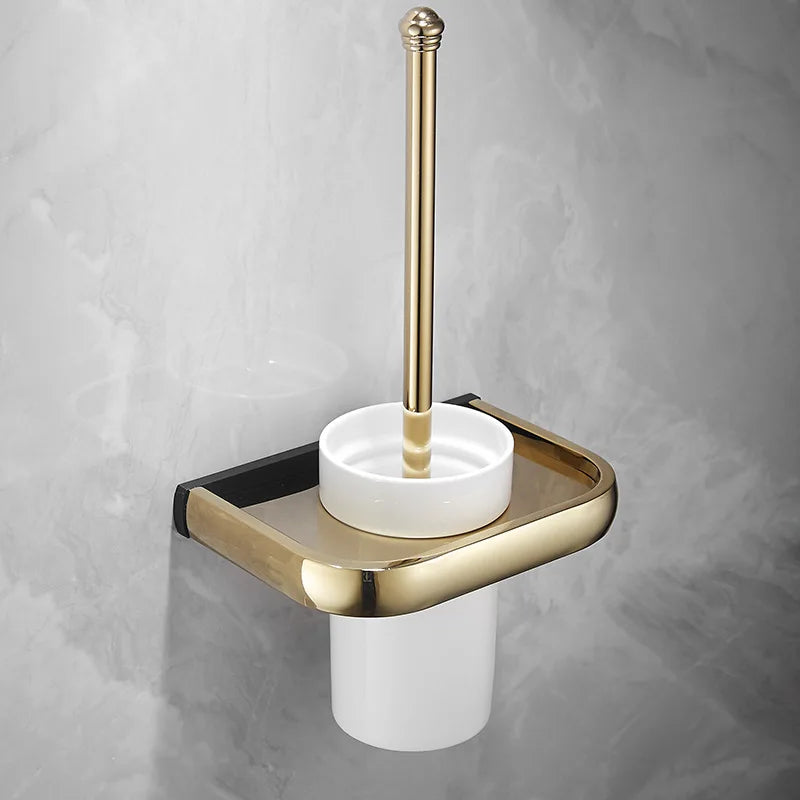 Gold Black Bathroom Hardware
