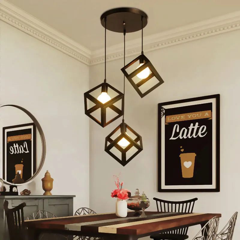 DecorBites™ Industrial Pendant Lamp: Minimalist Nordic Design for Dining Room, Bar, and Villa Decor