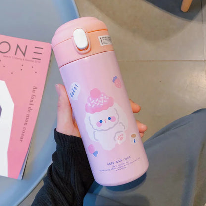 Decorbites™ Süßer Isolierter Trinkhalm-Becher Thermosflasche aus Edelstahl Vakuumflasche