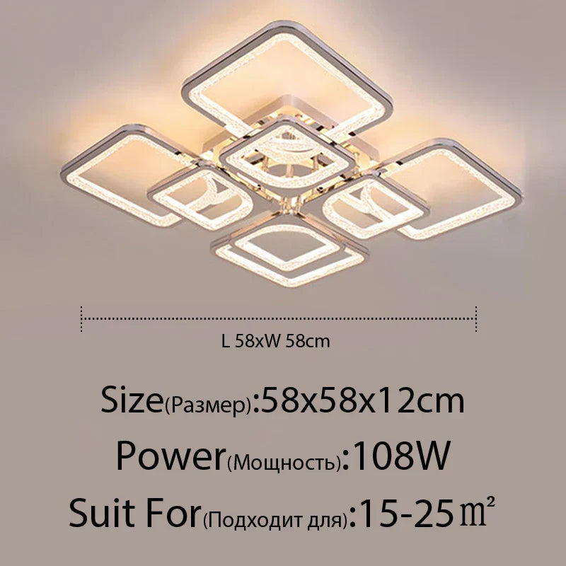 Decorbites™ LED-Kronleuchter: Fernbedienbar dimmbare Innenbeleuchtung für Schlafzimmer, Restaurant, Wohnzimmer
