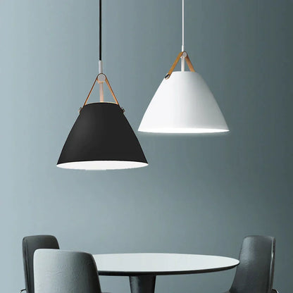 Decorbites™-Leder- und Eisen-Finish-Hängelampe für Küche, Esszimmer und Wohnzimmer
