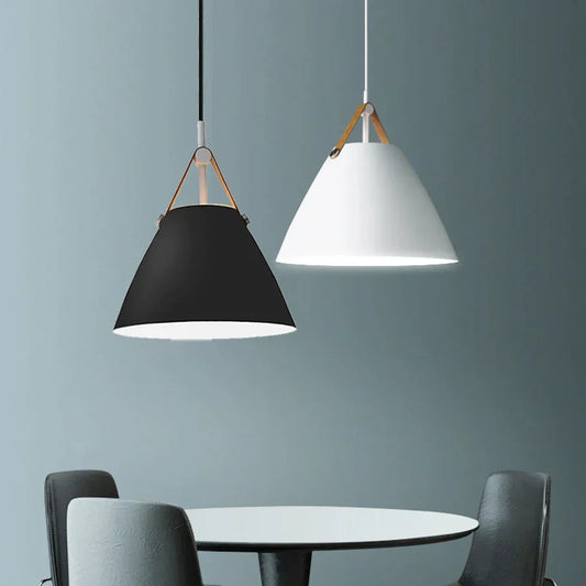 Decorbites™-Leder- und Eisen-Finish-Hängelampe für Küche, Esszimmer und Wohnzimmer
