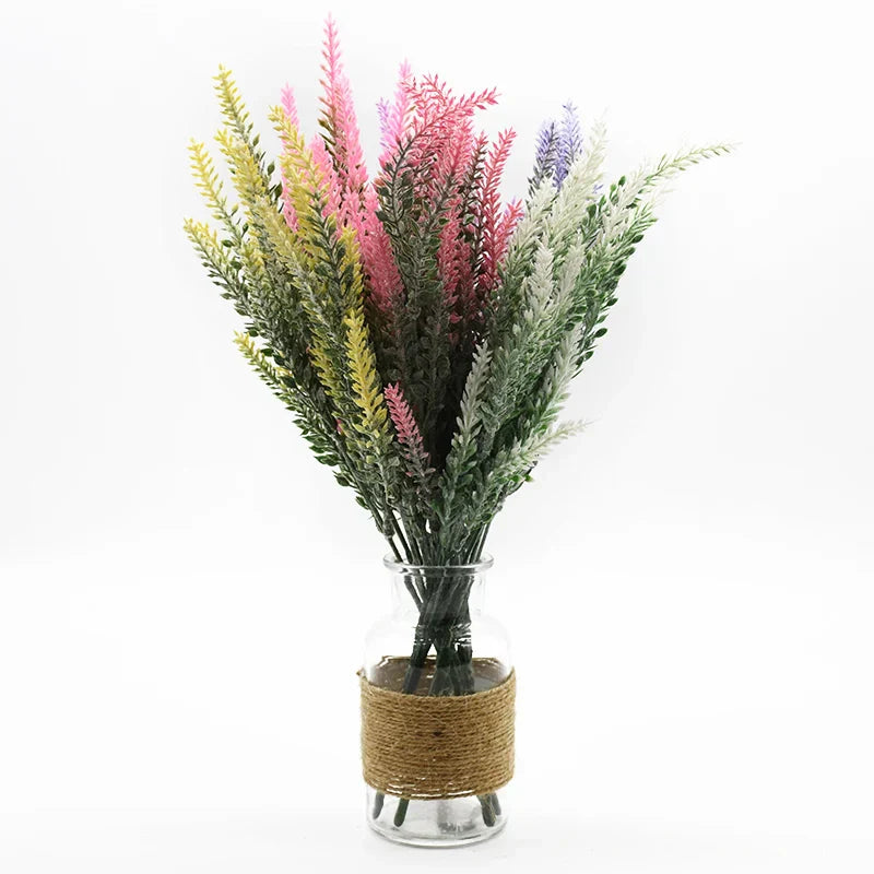 Decorbites™ Lavendel-Vase: Künstliche Blumen für Heimdekoration und Hochzeitsdekoration, dekorativer Blumentopf