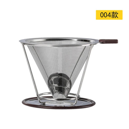 Decorbites™ Doppelschichtiger Edelstahl-Kaffeefilter-Trichter für langlebige Zubereitung
